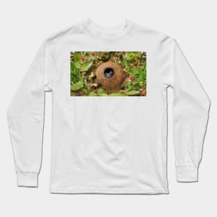 Little mouse in a coconut shell house by the Brambles Long Sleeve T-Shirt